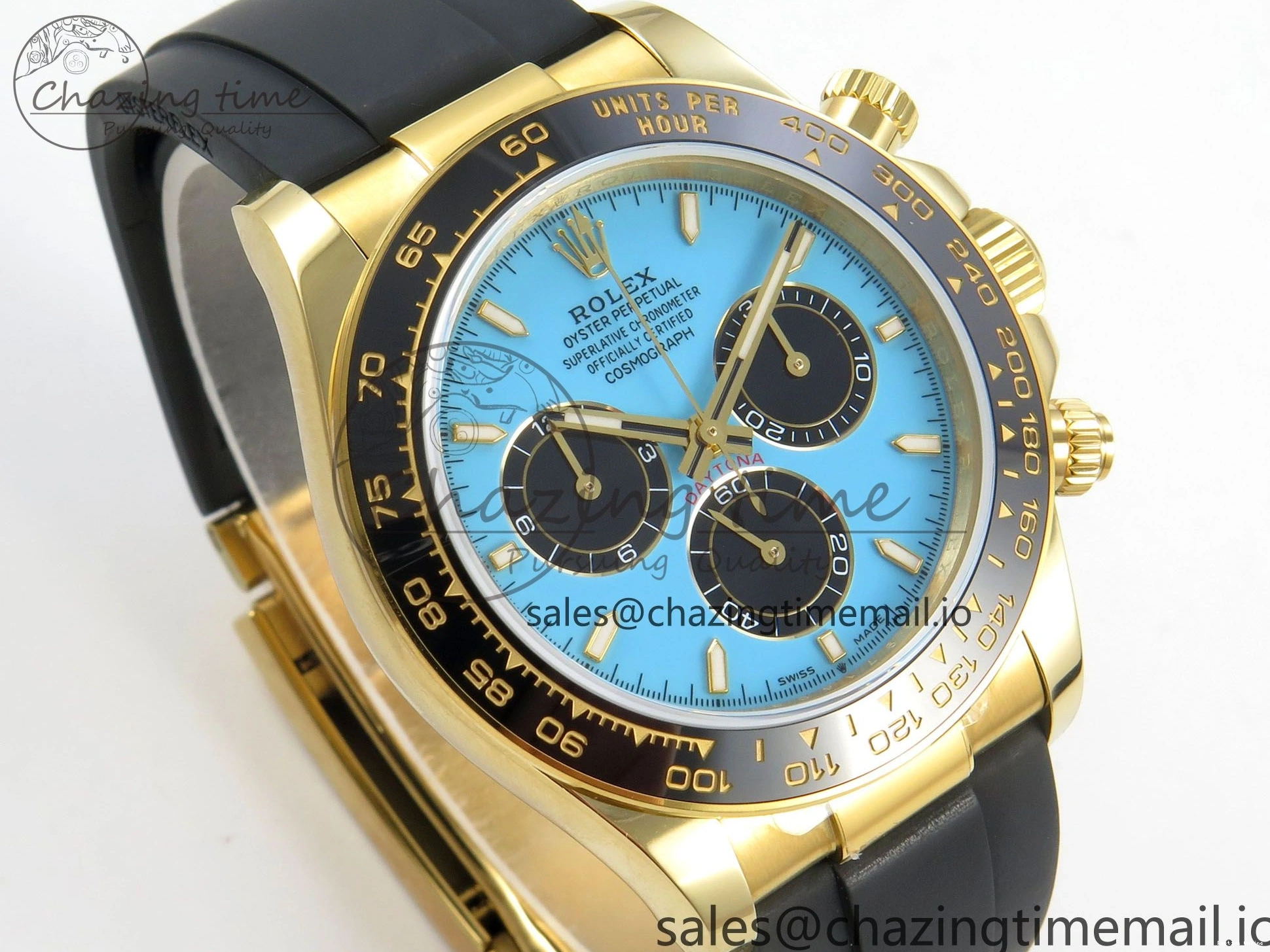 0408 Daytona 126518 QF 1:1 Best Edition Tiffany Turquoise Blue Dial Sticks Markers on Oysterflex Strap SH4131 V6（Gain Weight） Versatile 106